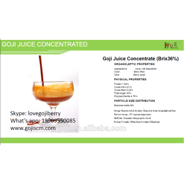 CONCENTRÉ DE JUS DE GOJI 2016